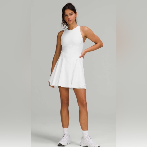NWT Lululemon Court crush dress white 4 - Picture 2 of 9